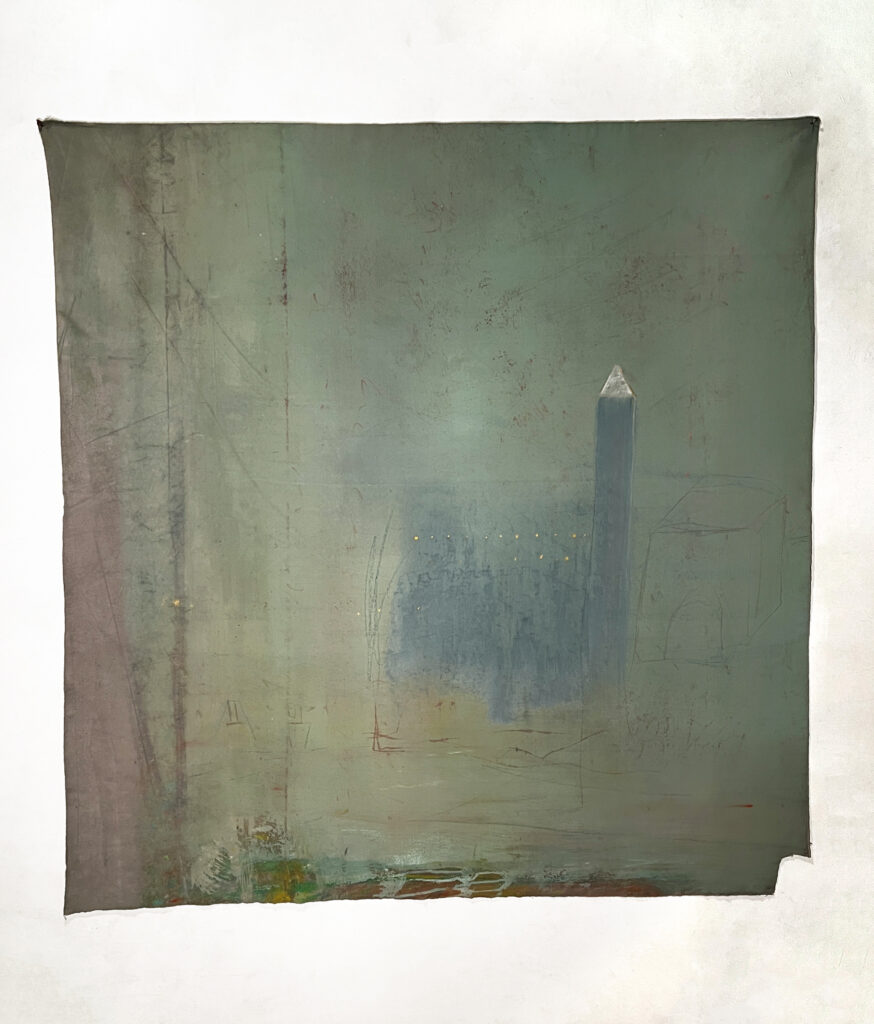 Caligine d'infanzia, 2023, 150x150 cm