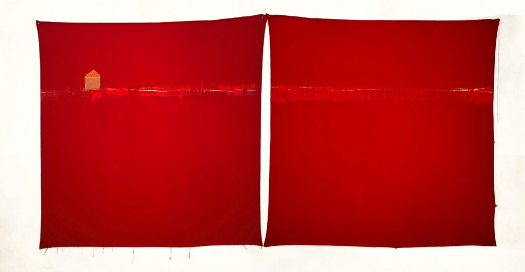 La casa di Ottiero, 2023, 155x306 cm