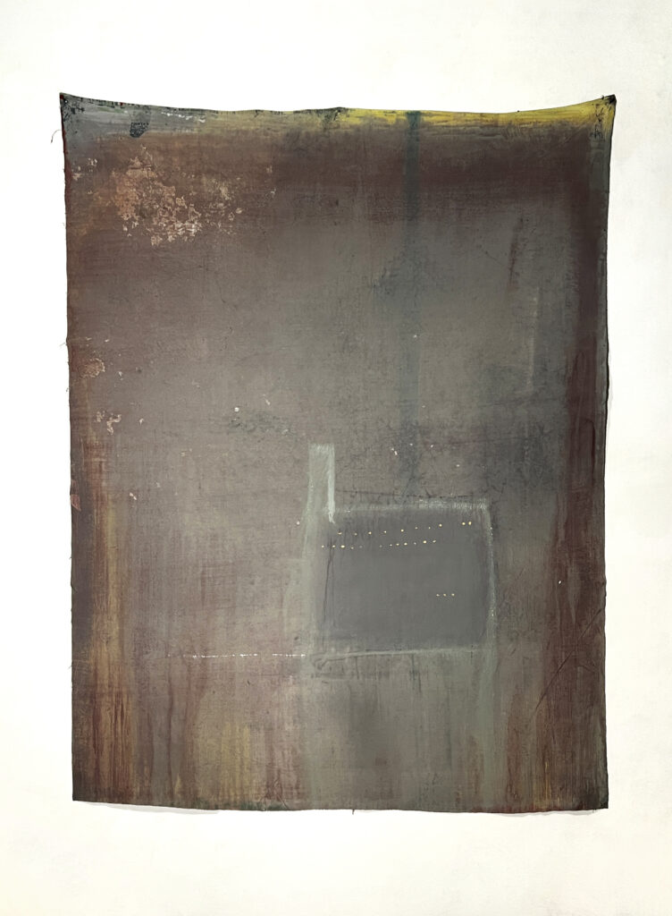 un gran viavai lungo le mie mura, 2023, 152x116 cm